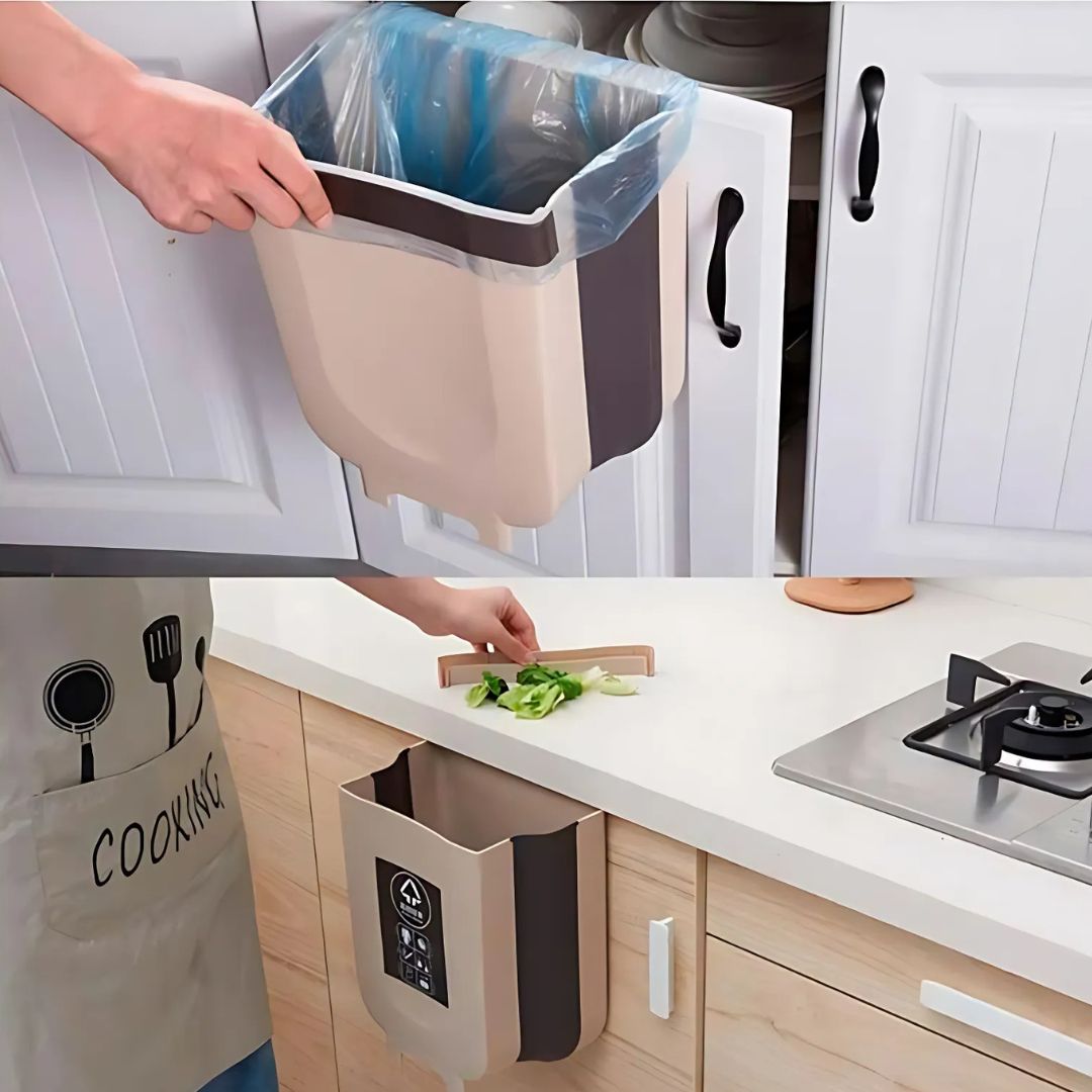 CANECA DE BASURA PLEGABLE (25 cms X 28 cms)