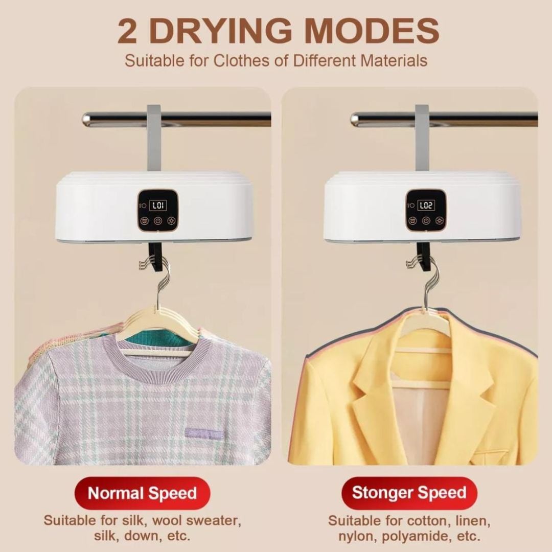 SECADORA DE ROPA ELÉCTRICA PORTÁTIL