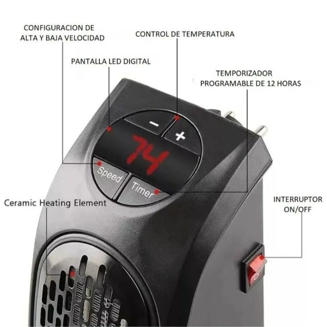 CALEFACTOR DE AIRE CON TOMA