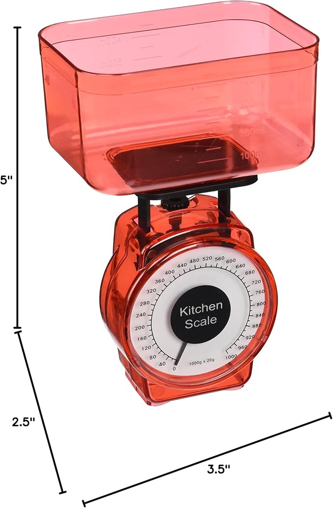BÁSCULA DE COCINA KOLE IMPORTS 4.5" COMPACTA
