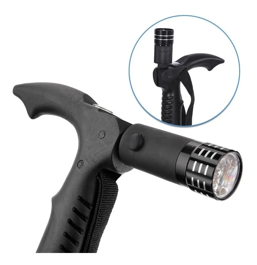 BASTÓN TREKKING CON LINTERNA ANTI-SHOCK