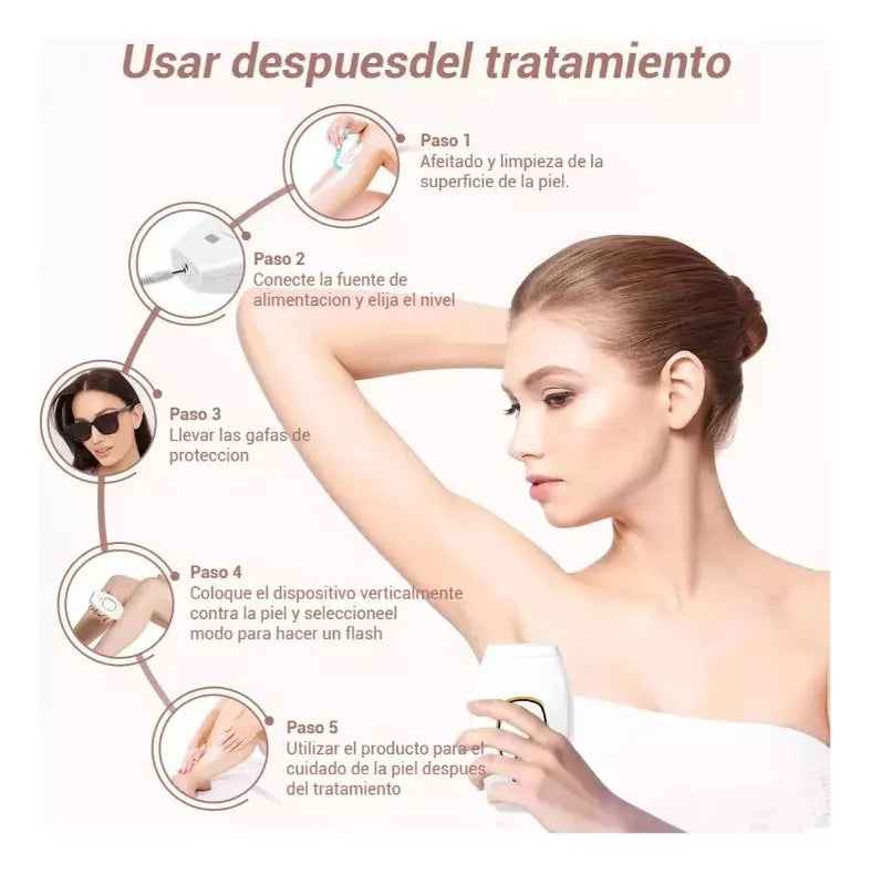 DEPILADORA LÁSER TOTAL IPL 110V