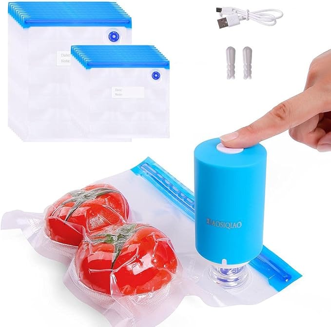 SELLADORA AL VACÍO RECARGABLE USB PARA ALIMENTOS