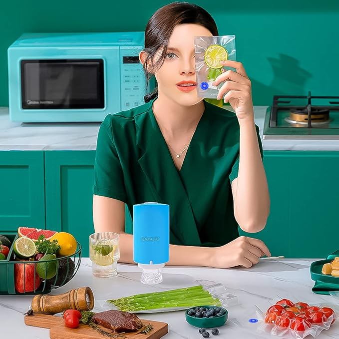 SELLADORA AL VACÍO RECARGABLE USB PARA ALIMENTOS