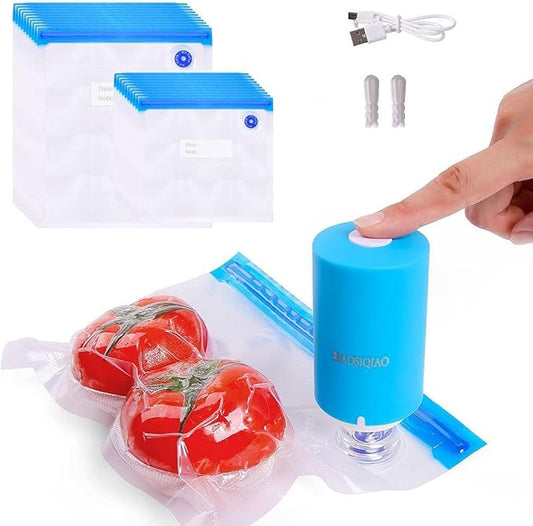 SELLADORA AL VACÍO RECARGABLE USB PARA ALIMENTOS